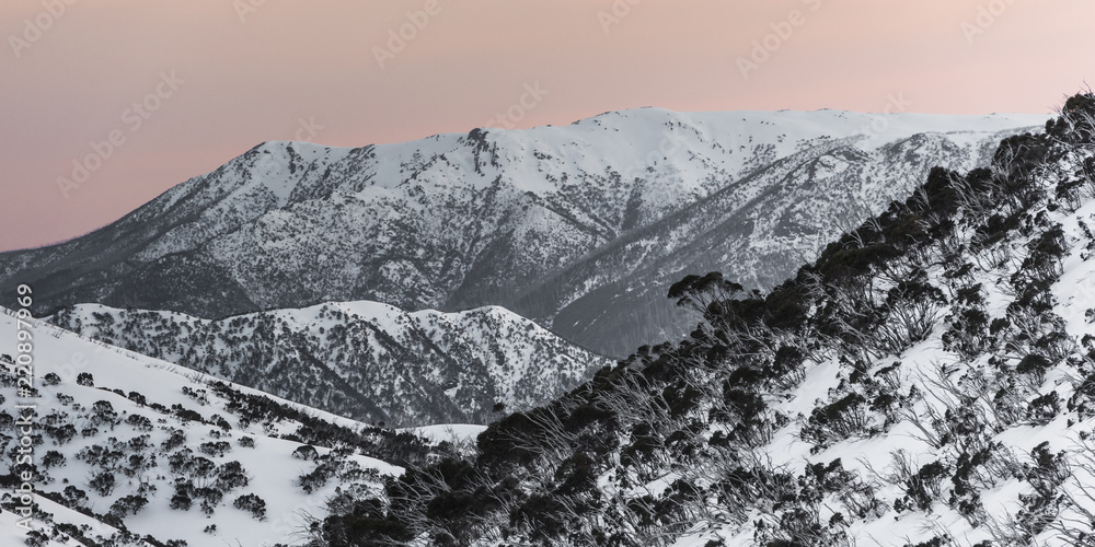 Obraz premium Mount Hotham, Mount Feather Top