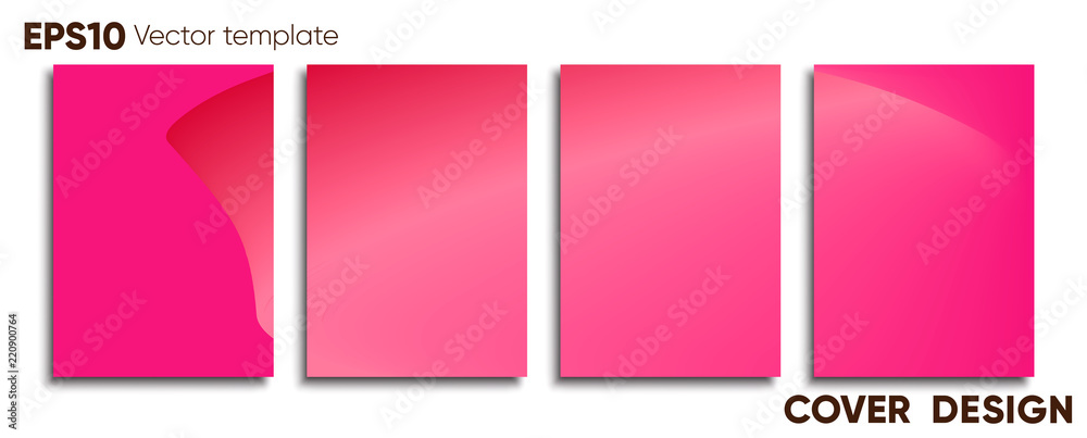 Fototapeta premium Creative colored cover. Cover design.