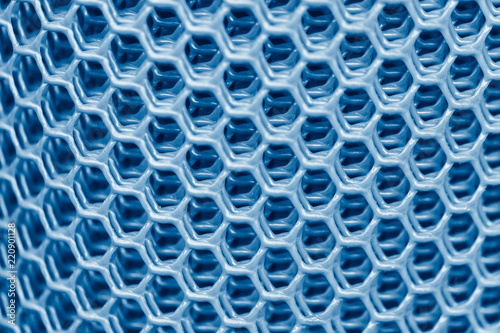 Pattern of Hexagon nano geometry 6 sided polygon structure like allotropes of carbon nanotube. photo