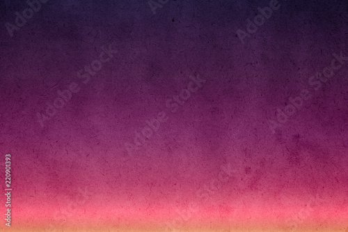 Deep pink gradient watercolor paint on old paper with grain smudge dirty texture abstract for