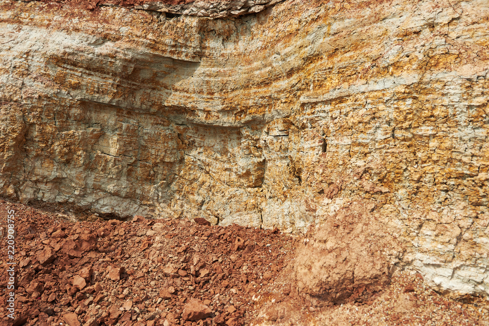 the texture of the dry clay at the sea cliff, sea coast with high hills, beautiful wild landscape the texture of the dry clay at the sea cliff, sea coast with high hills, beautiful wild landscape