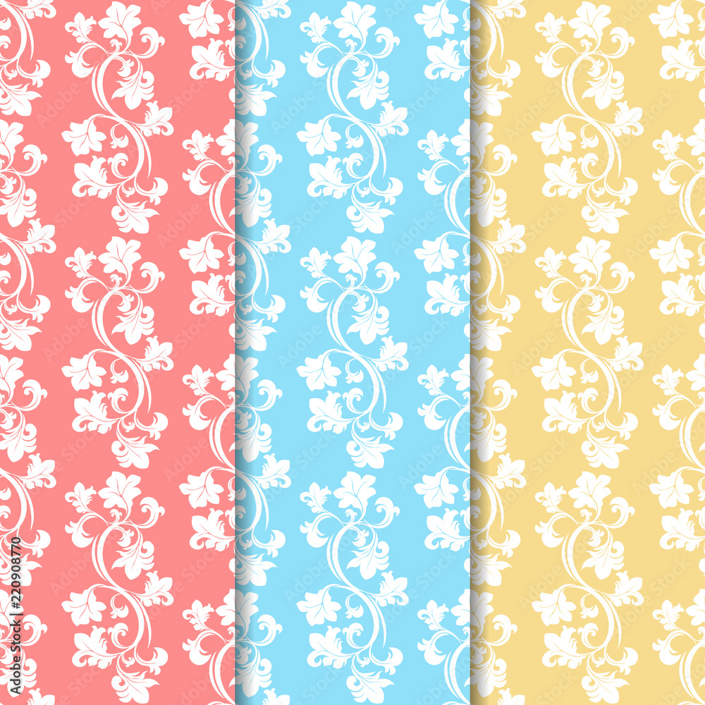 Floral seamless pattern leaves Floral seamless pattern leaves