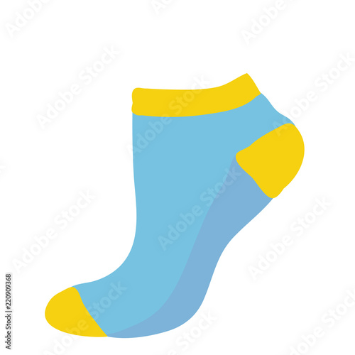 vector, isolated, blue socks