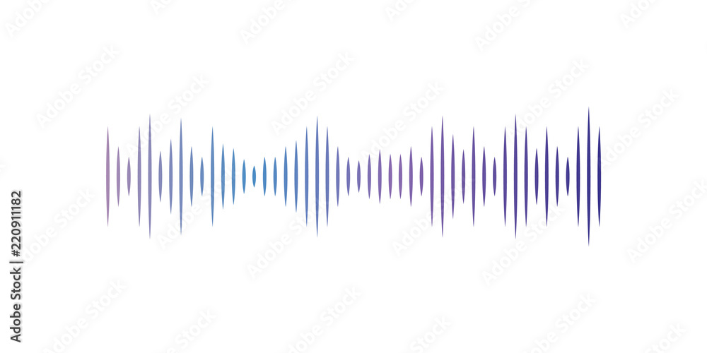 Musical pulse, audio digital equalizer technology vector Illustration on a white background Musical pulse, audio digital equalizer technology vector Illustration on a white background