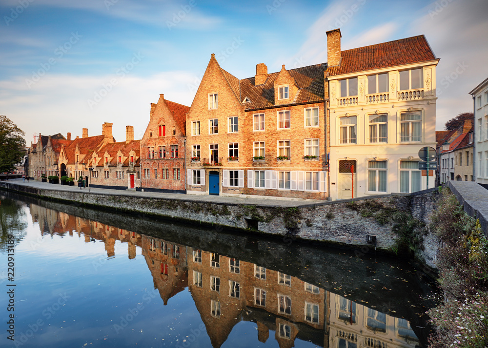 Bruges at day, Belgium historical city