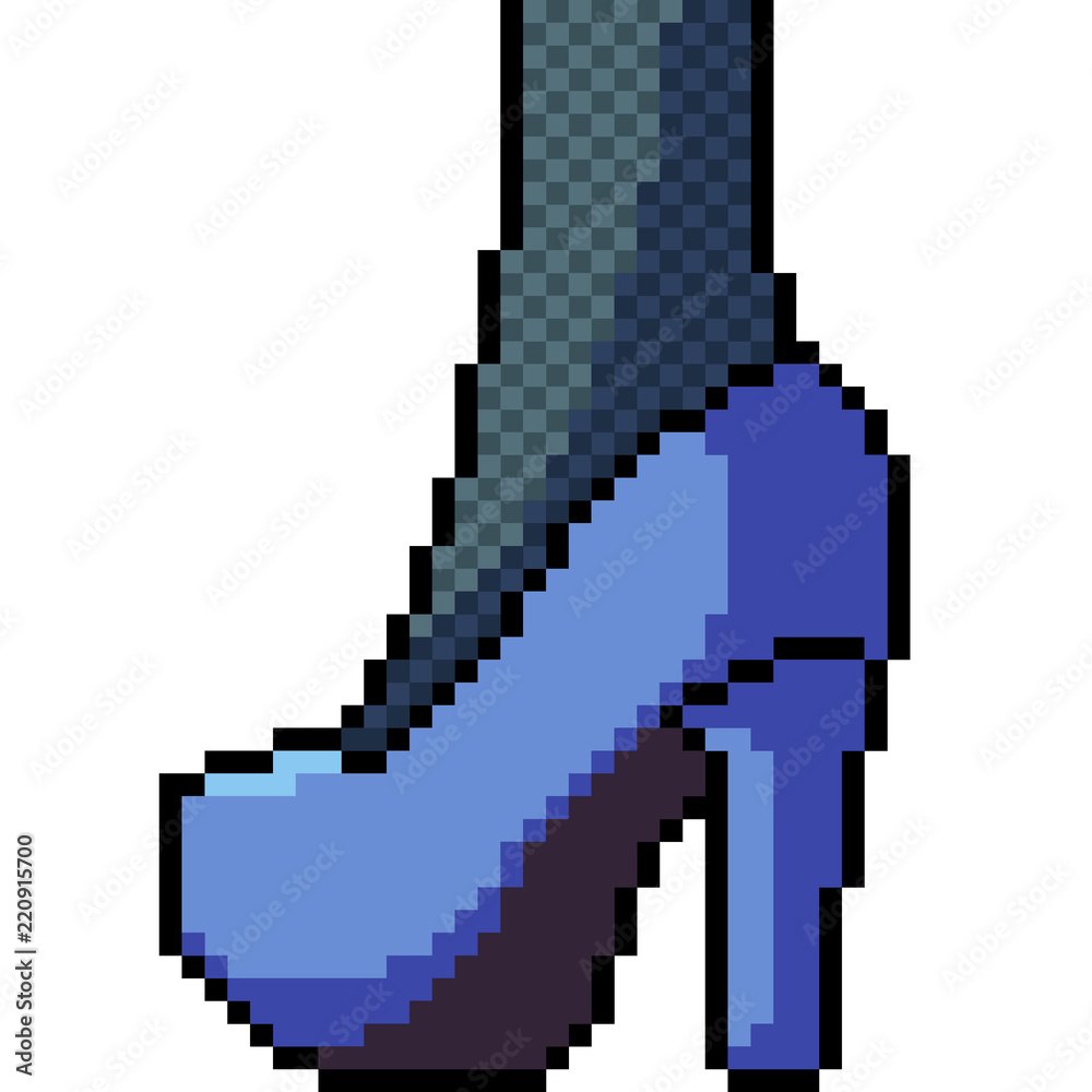 vector pixel art high heels fashion vector pixel art high heels fashion