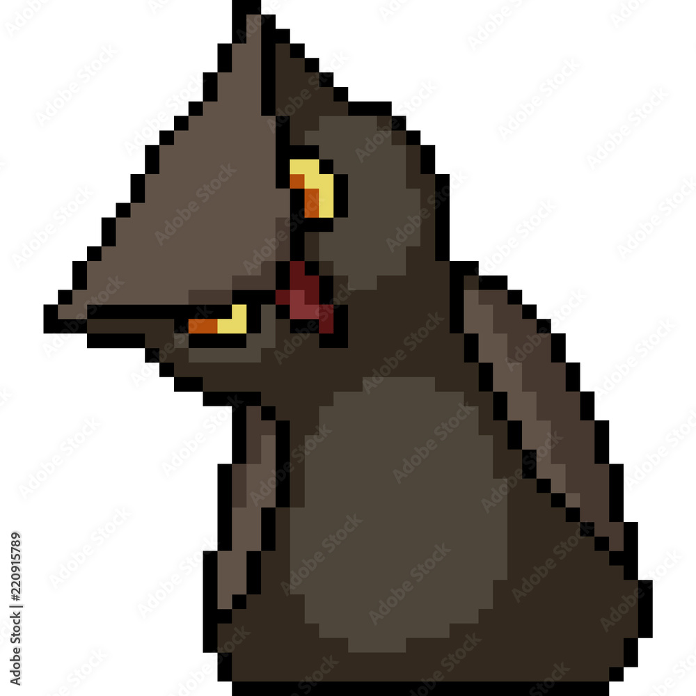 vector pixel art dark owl vector pixel art dark owl