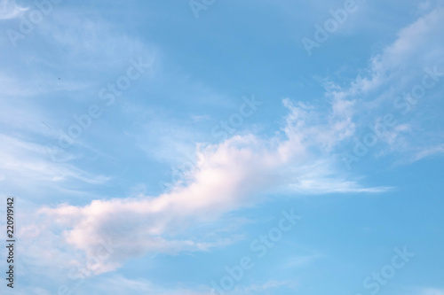 white clouds in the blue sky © artem