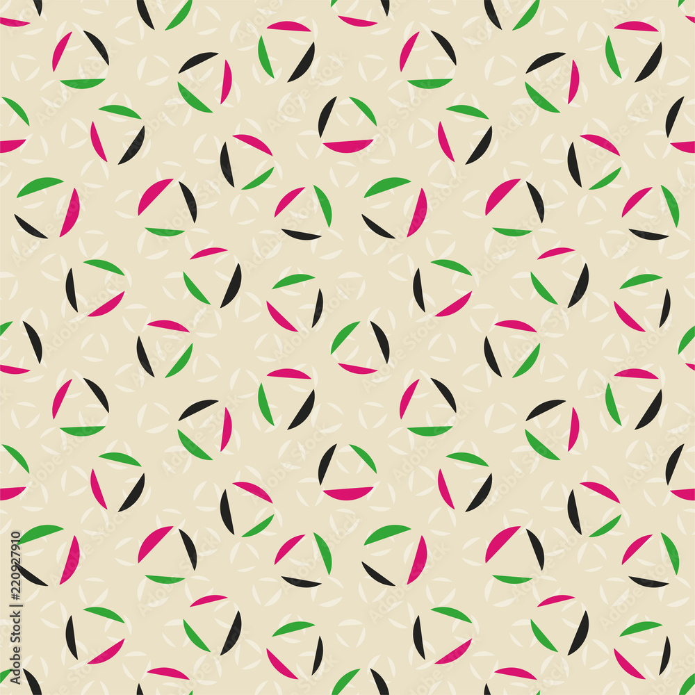 Random geometric background. Seamless pattern.Vector. ランダム幾何学パターン Random geometric background. Seamless pattern.Vector. ランダム幾何学パターン