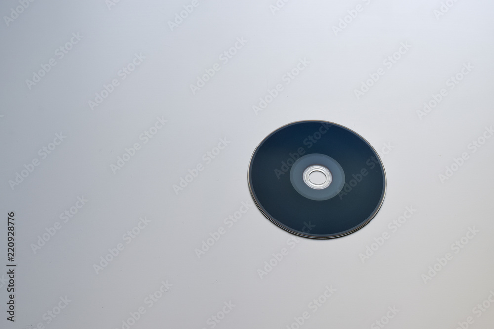 Blu-ray disc on white background