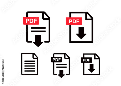 File Icons. File Icons line style illustration. Document icon set