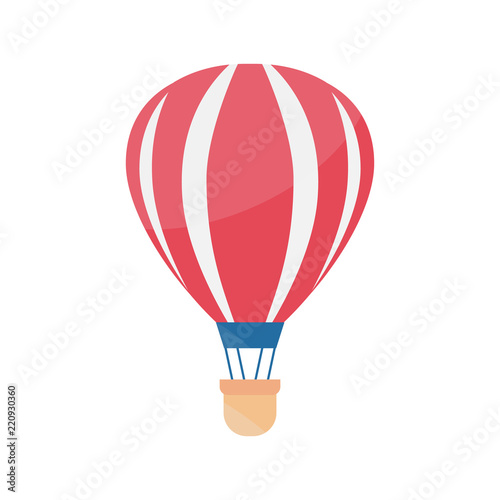 Hot air balloon in the sky. Air balloon vector