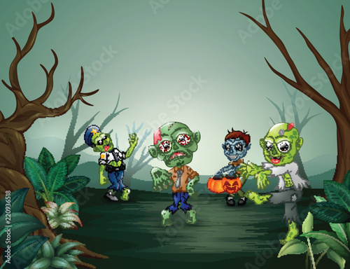 Little cartoon zombies are frightening