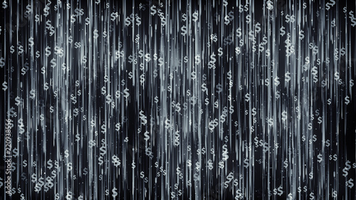 Dollars Dark Background