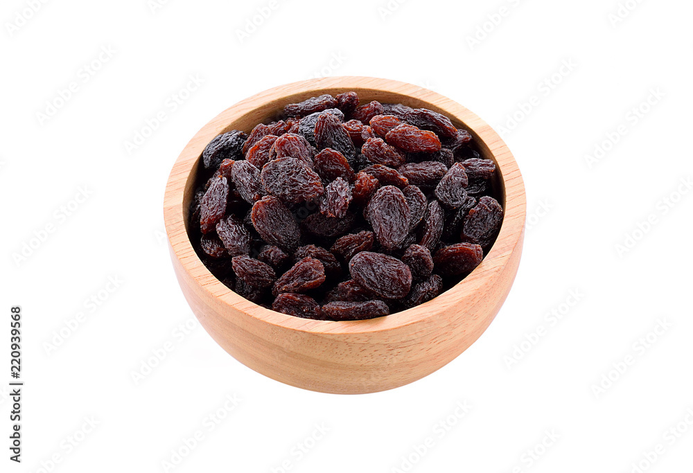 Raisins on a white background. Raisins on a white background.