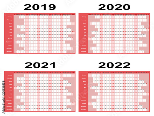 Year Planners 2019 Onwards