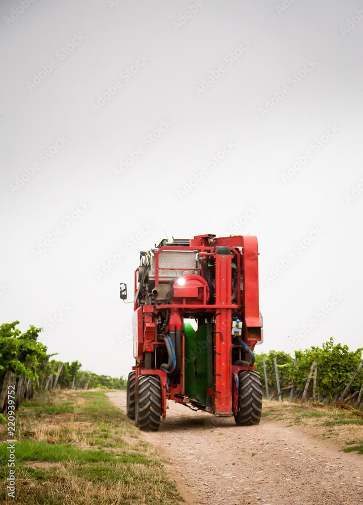 big machine for harvesting