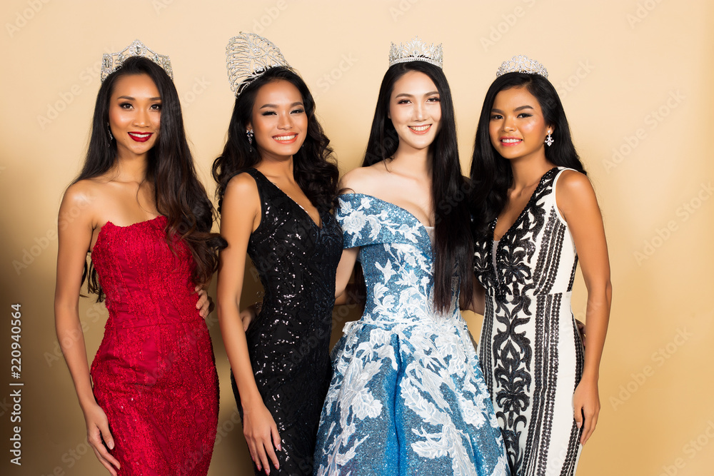 Miss Beauty Pageant Queen Contest in Asian Gown Miss Beauty Pageant Queen Contest in Asian Gown