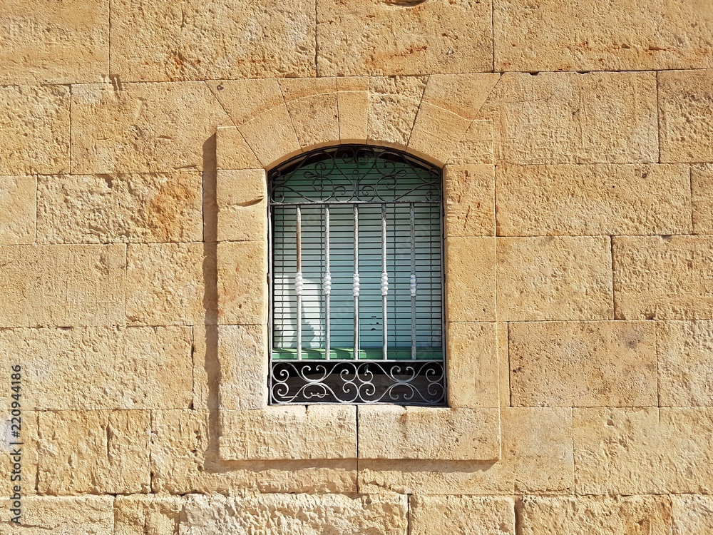 Window in the middle of a wall 