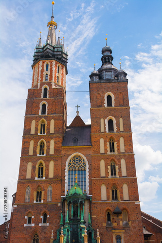 St Marys Basilica in Krakow, also known as the Church of Our Lady Assumed into Heaven 