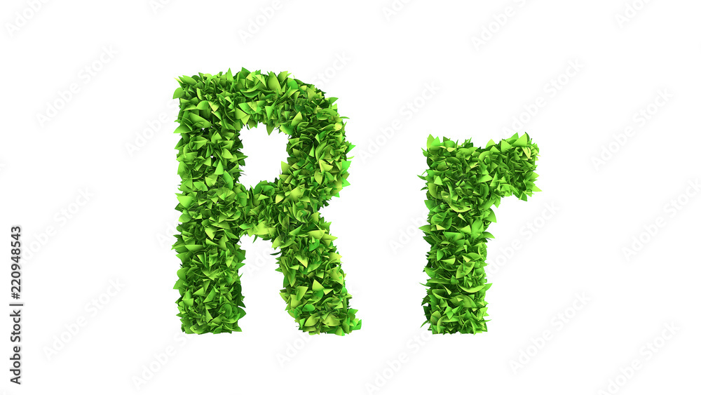 Summer font. 3d illustration, 3d rendering.