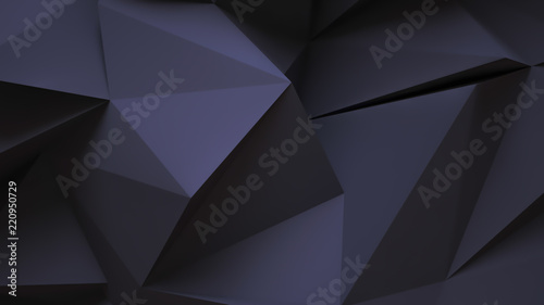 Black gray crystal background. 3d illustration  3d rendering.