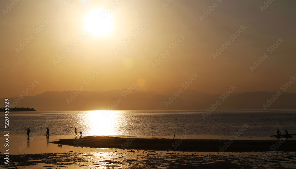 golden hour at the beach tanon strait Cebu 