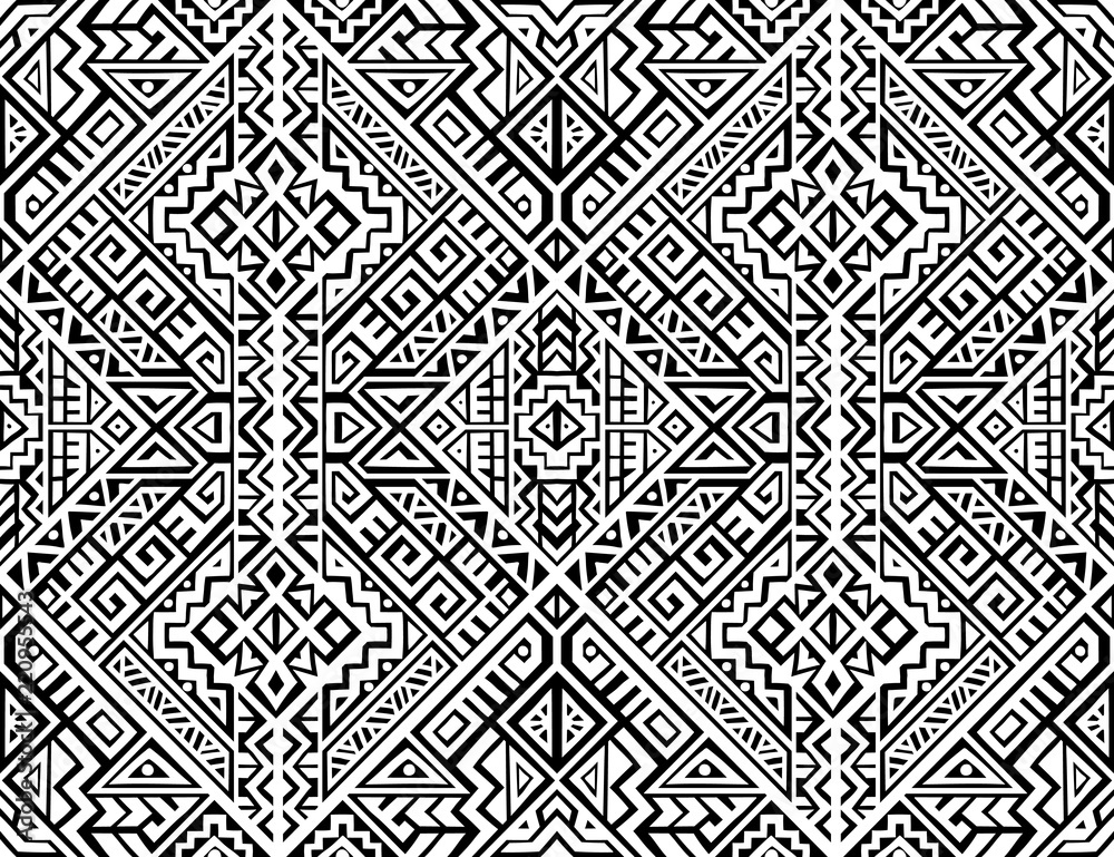 Creative Ethnic Style Vector Seamless Pattern Creative Ethnic Style Vector Seamless Pattern