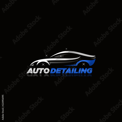 Auto detailing logo vector