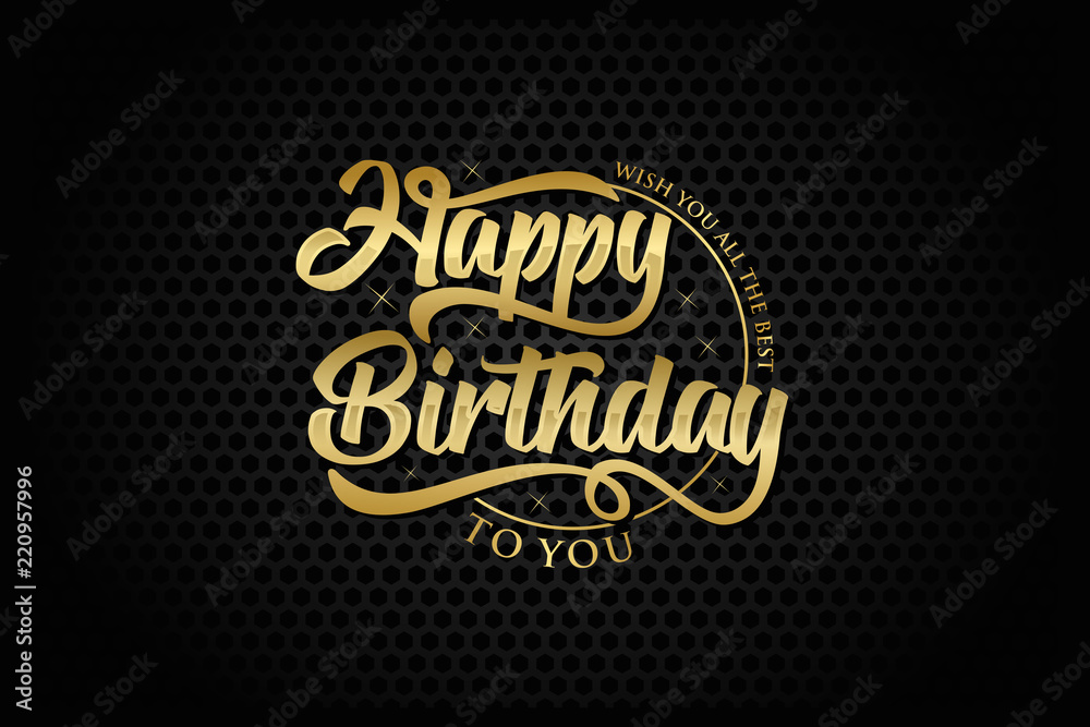 Happy birthday greeting card vector