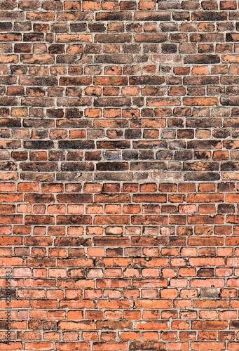 black and orange seamless background from old bricks