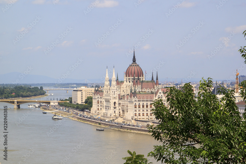 breathtaking view of the Hungarian Parliament building from the opposite bank of the Danube river, Budapest breathtaking view of the Hungarian Parliament building from the opposite bank of the Danube river, Budapest
