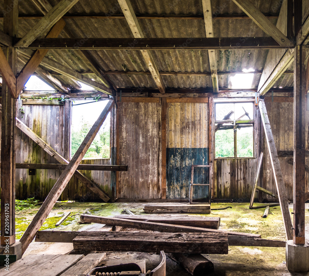 Fototapeta premium old wooden storehouse