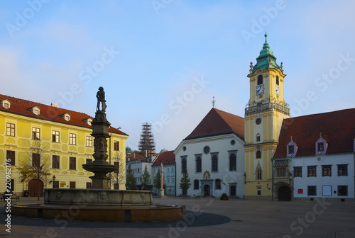 Historical center of Bratislava with Main Square