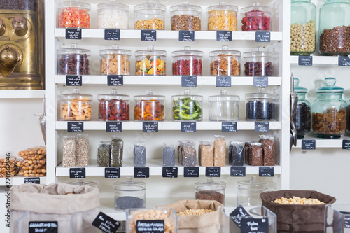 Wallpaper Mural Illustration of showcase with dried fruits Torontodigital.ca