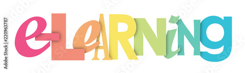 E-LEARNING letters banner