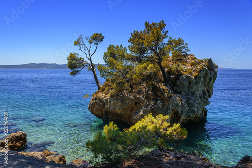 Fototapeta Naklejka Na Ścianę i Meble -  Amazing View Of Brela Beach, Dalmatia, Croatia.
