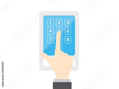 パスワードを解除するイラスト