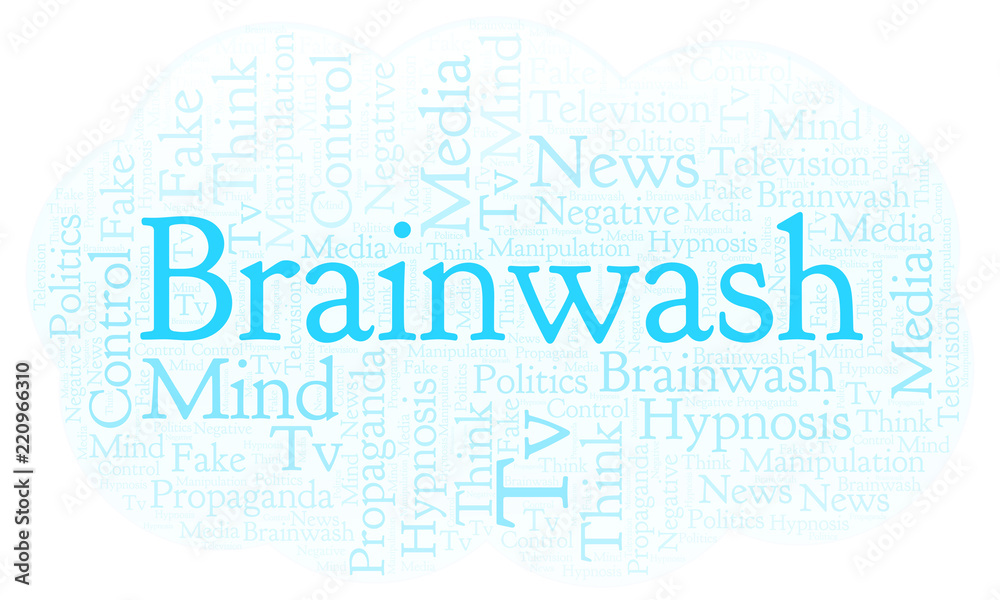 Fototapeta premium Brainwash word cloud.