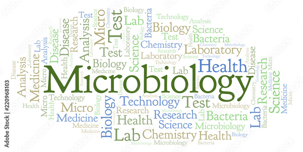 Microbiology word cloud. Microbiology word cloud.