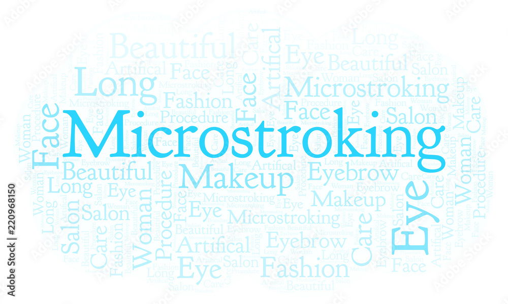 Microstroking word cloud. Microstroking word cloud.