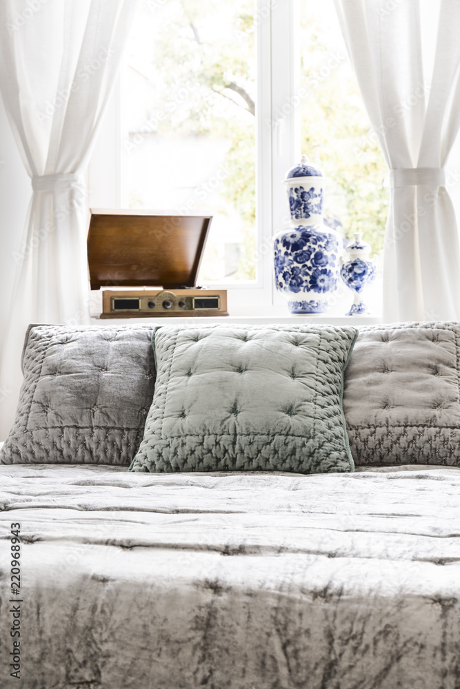 Velvet bed pillows sales