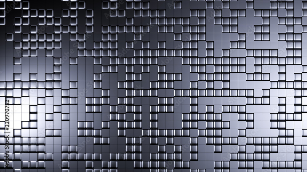 Blue black metallic background with hexagons. 3d illustration, 3d rendering. Blue black metallic background with hexagons. 3d illustration, 3d rendering.