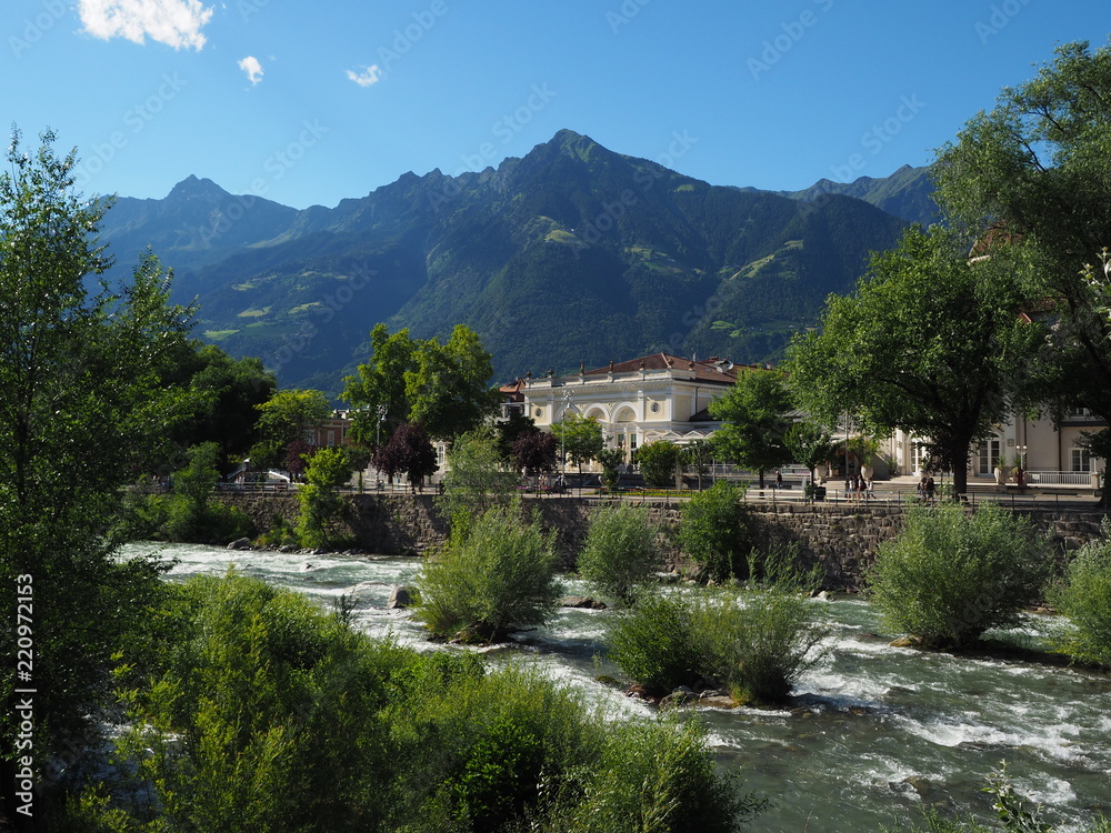 Südtirol - Passerpromenade in Meran Südtirol - Passerpromenade in Meran