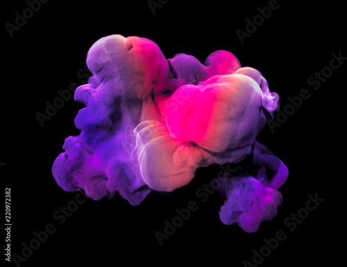 Colorful smoke. 3d illustration, 3d rendering.