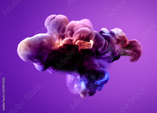 Colorful smoke. 3d illustration, 3d rendering.