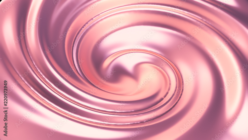 Luxury beautiful splash of flow of pink gold. 3d illustration, 3d rendering. Luxury beautiful splash of flow of pink gold. 3d illustration, 3d rendering.