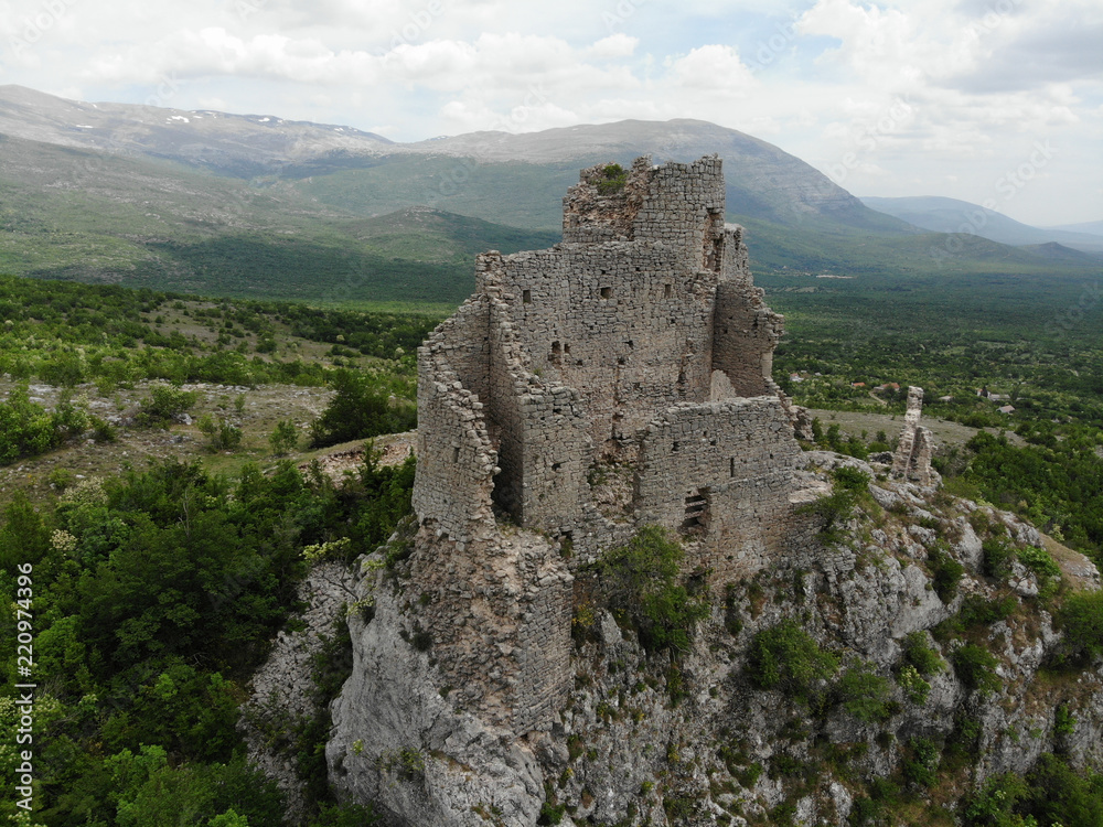 Glavaš – Dinarić (Glavas – Dinaric) Fortress is a fortress located in the continental part of Dalmatia, Croatia. It was built in the 15th century, when the region was threatened by Turkish invasions.