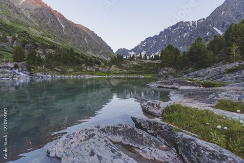 Lake Kuiguk. Altai Mountains landscape © Crazy nook