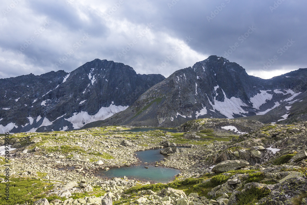 Yeshtu valley. Altai Mountains landscape